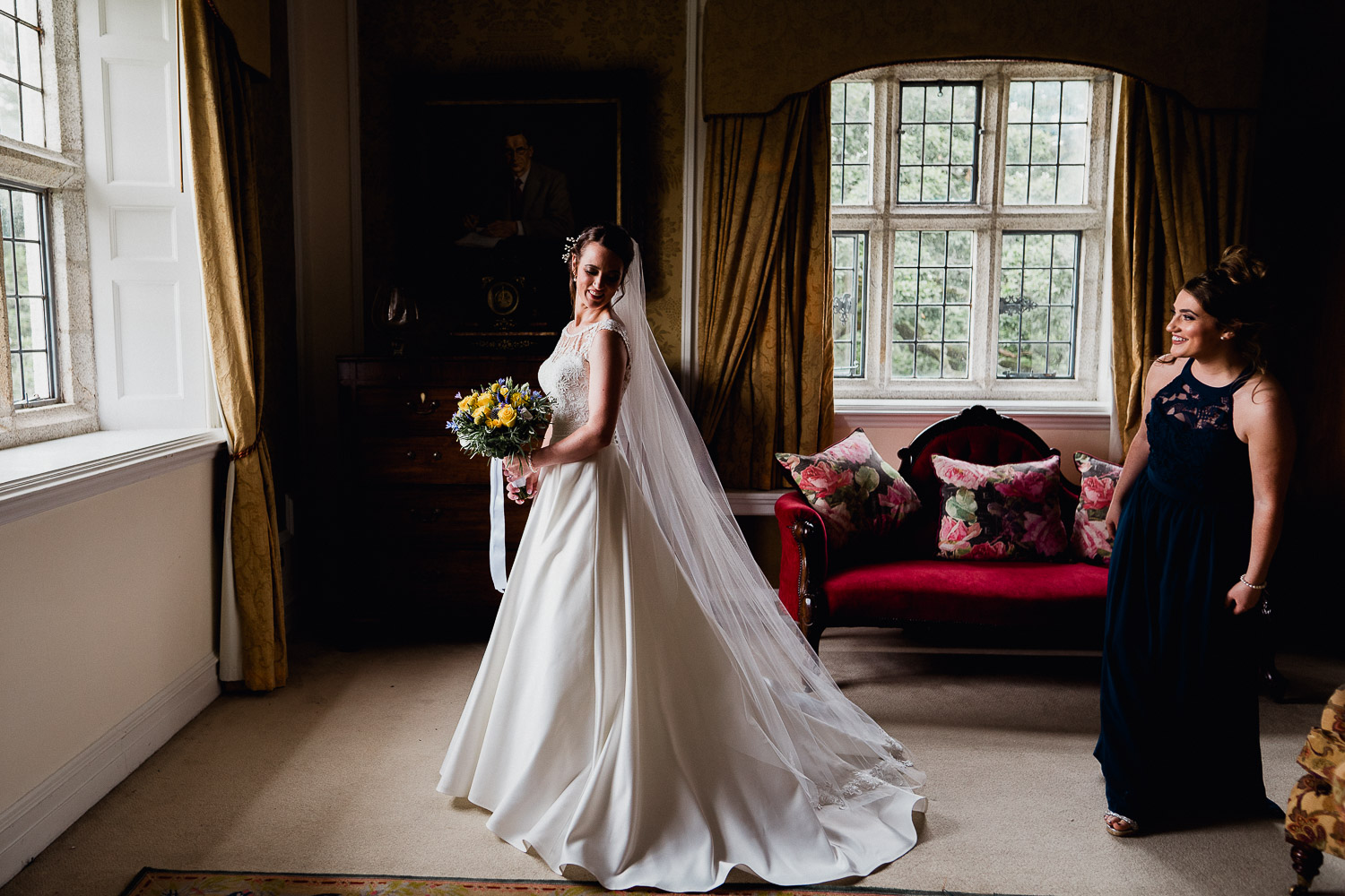 Bride prep at Waterford Castle