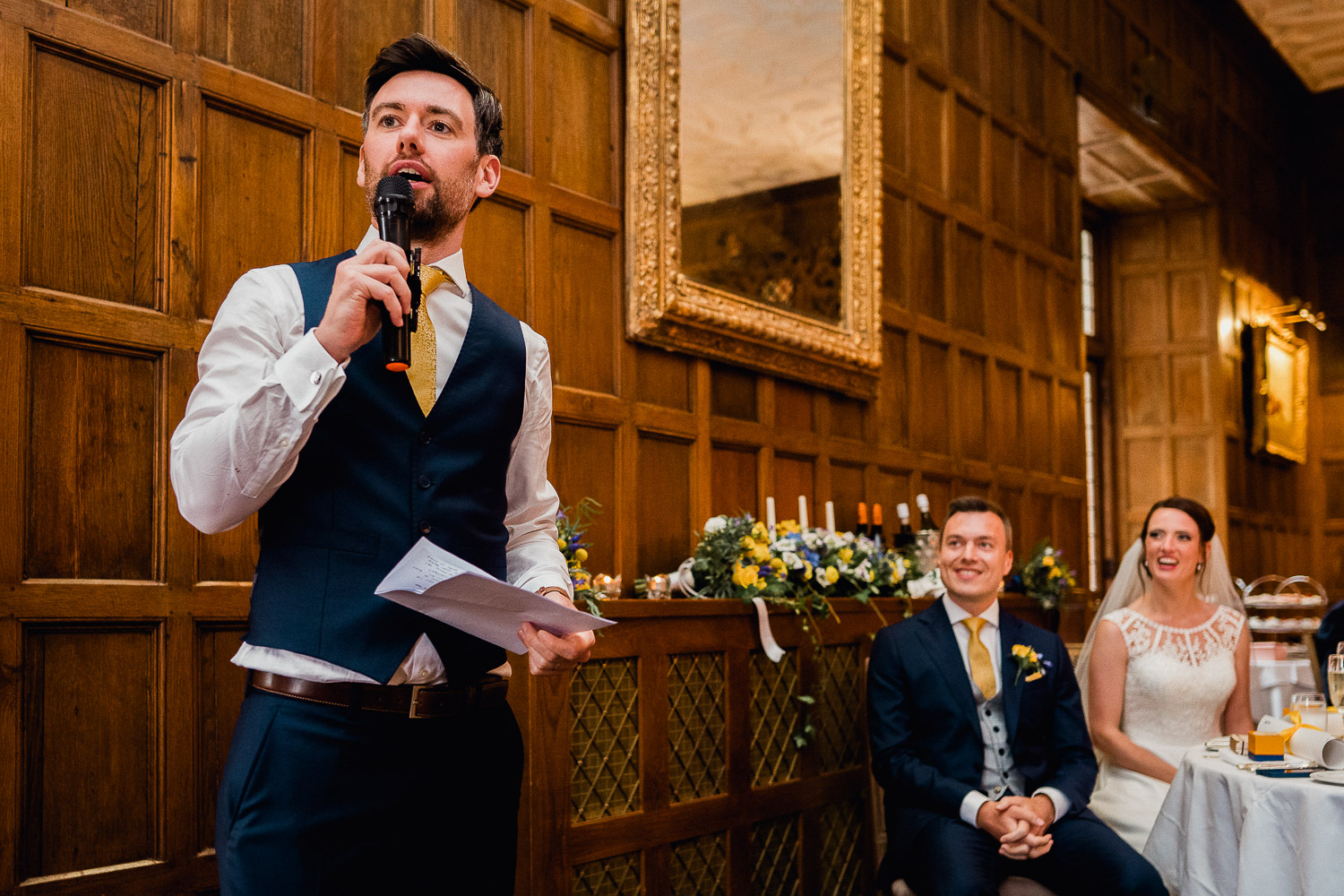 wedding speeches at Waterford Castle